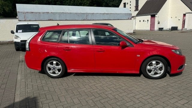 Saab 93 Diesel Station TX! Airco Leer Navi Xenon PDC! TOP!, Autos, Achat, Entreprise, Boîte manuelle, Noir