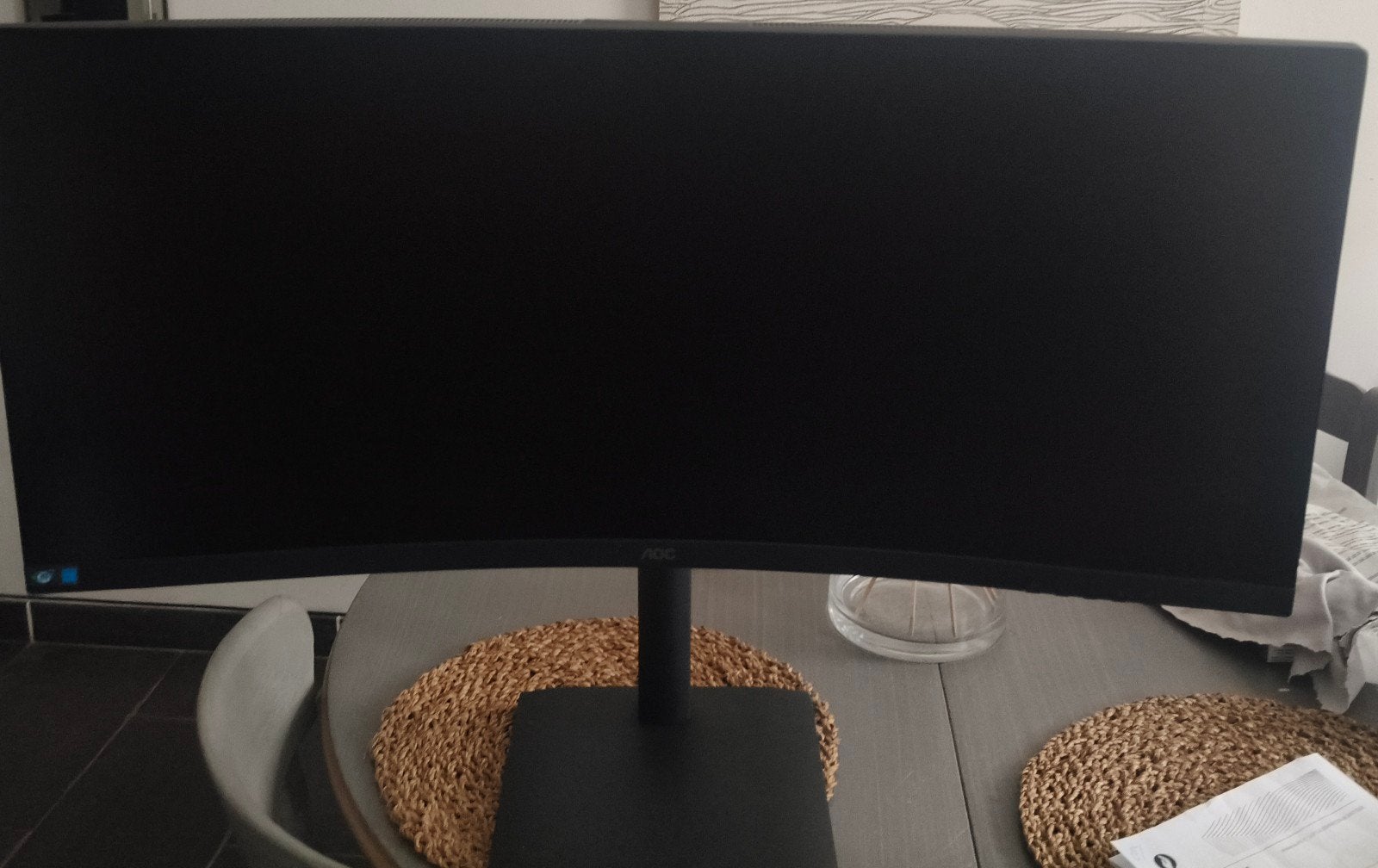 AOC CU34E4CW 34" WQHD gebogen ultrabrede monitor - 120 Hz, Gaming, 101 t/m 150 Hz, VA, Refurbished