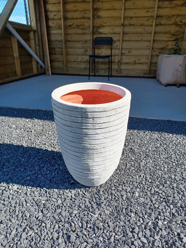 CAPRI EUROPE GROTE BLOEMPOT, Tuin en Terras, 25 tot 40 cm, Kunststof, Ophalen of Verzenden, Zo goed als nieuw
