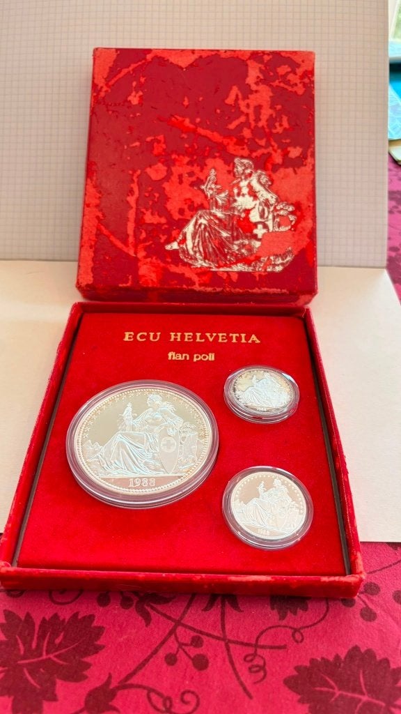 Pièce en argent Ecu Helvetia, Enlèvement, Autres pays, Série, Argent