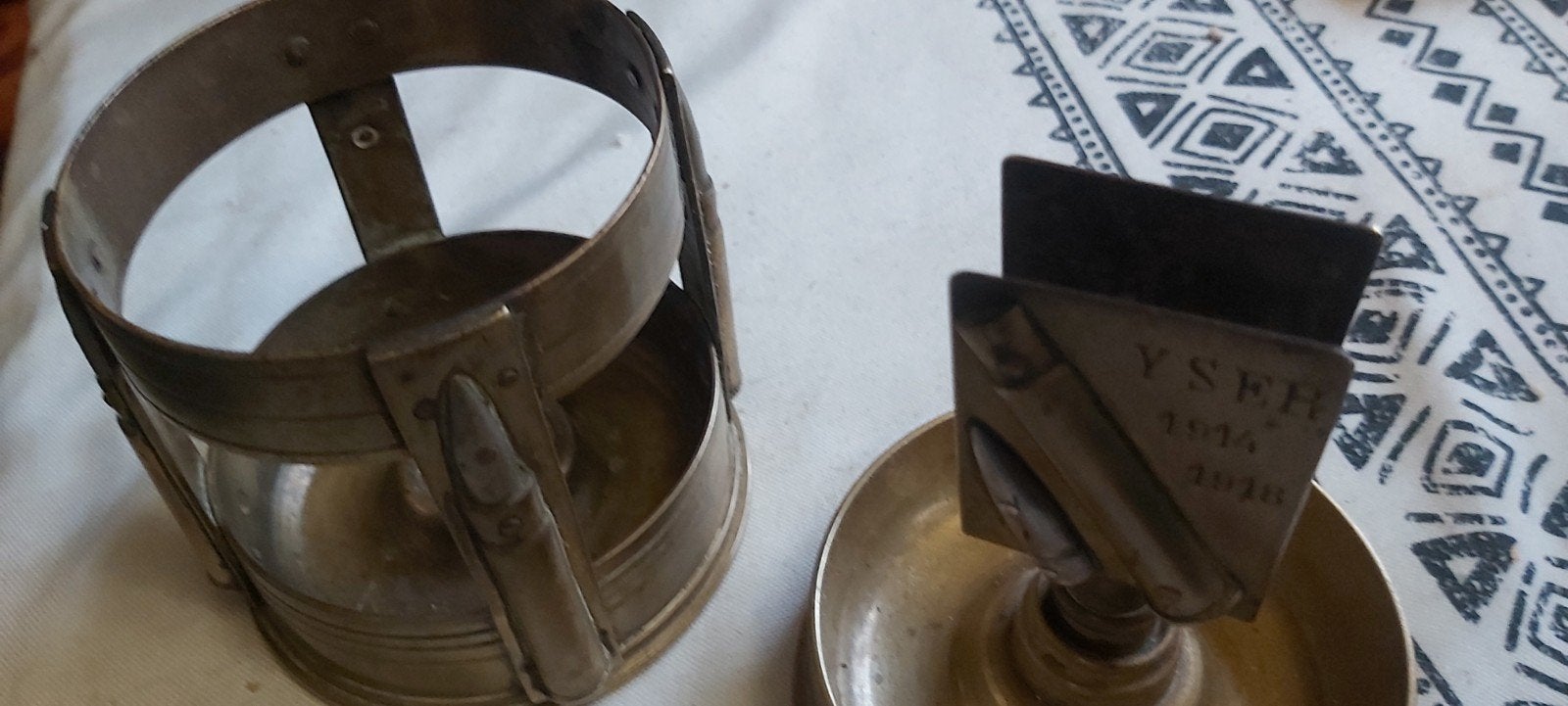 Porte cigarette et porte Allumettes 14-18 Yser, Collections, Objets militaires | Général, Enlèvement, Armée de terre, Douilles ou Pièces de fouille