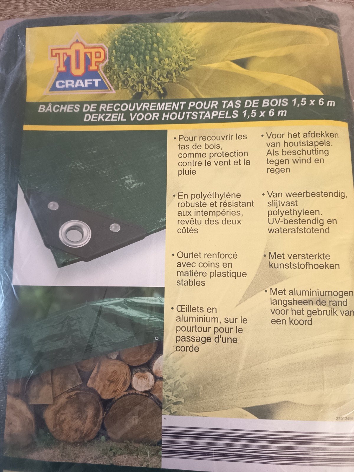 Bâche à bois, Enlèvement