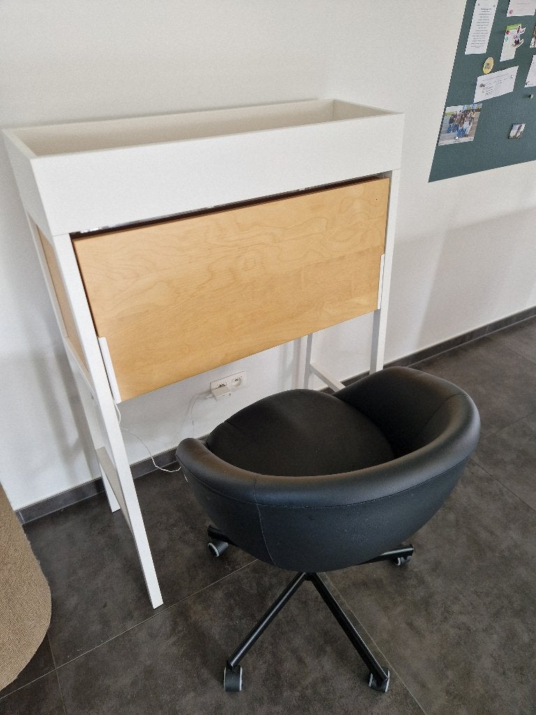 Ikea bureau + bureaustoel, Utilisé, IKEA, Bois, Moderne