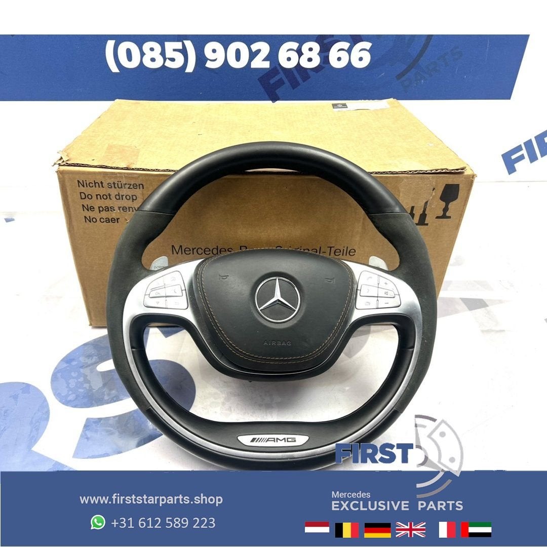 W222 W217 S63 S63 AMG Stuurwiel origineel Mercedes S Klasse, Utilisé, -, -, Enlèvement ou Envoi