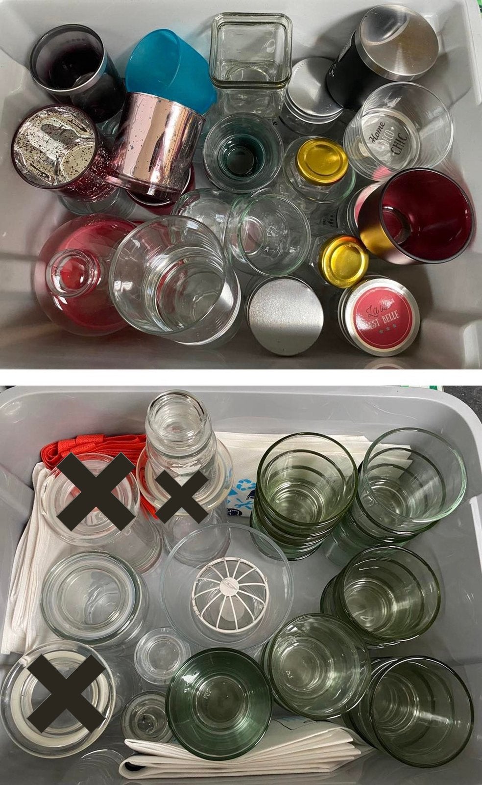 Lot de 73 photophores et bocaux pour fabrication bougies, Autres marques, Comme neuf, Verre, Enlèvement