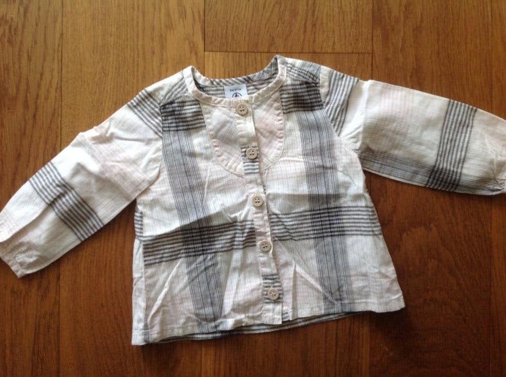 Blouse Petit Bateau 6 mois, Enlèvement, Utilisé, Chemisette ou Manches longues, Petit bateau