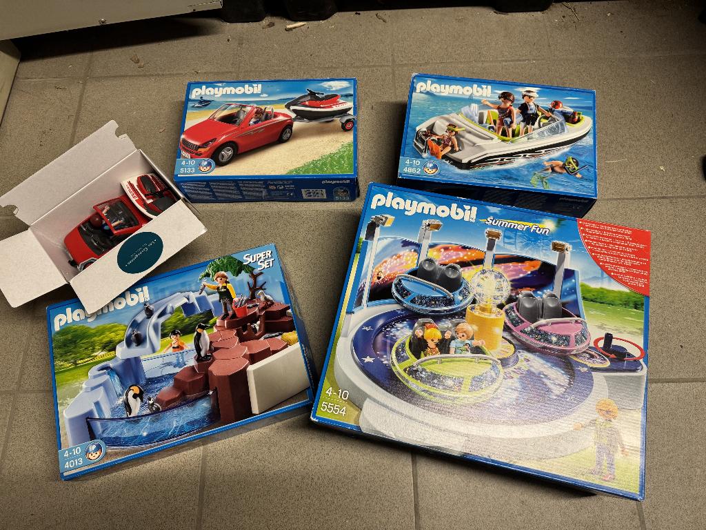 Playmobil's - 5554 - 5556 - 4013 - 4862 - 5133, Enlèvement, Comme neuf, Ensemble complet