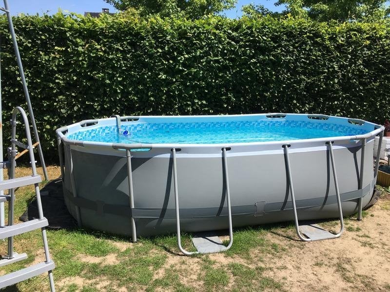bestway zwembad + verwarming en onderhoudsdelen, Tuin en Terras, Zwembaden, Ophalen, Gebruikt, 200 tot 300 cm, 80 tot 120 cm