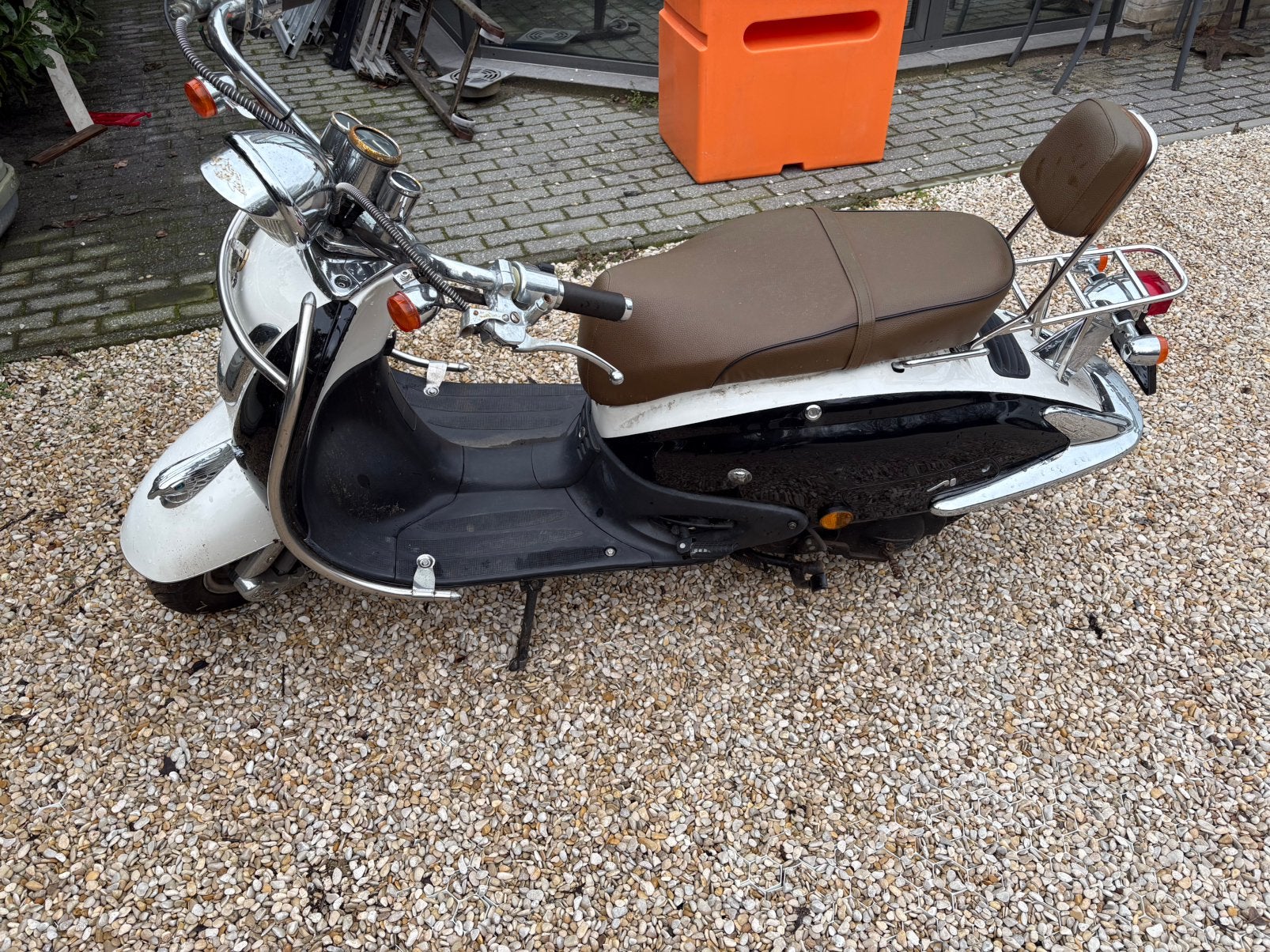 AGM Retro scooter 25km, Zo goed als nieuw, Benzine, Ophalen, Overige merken