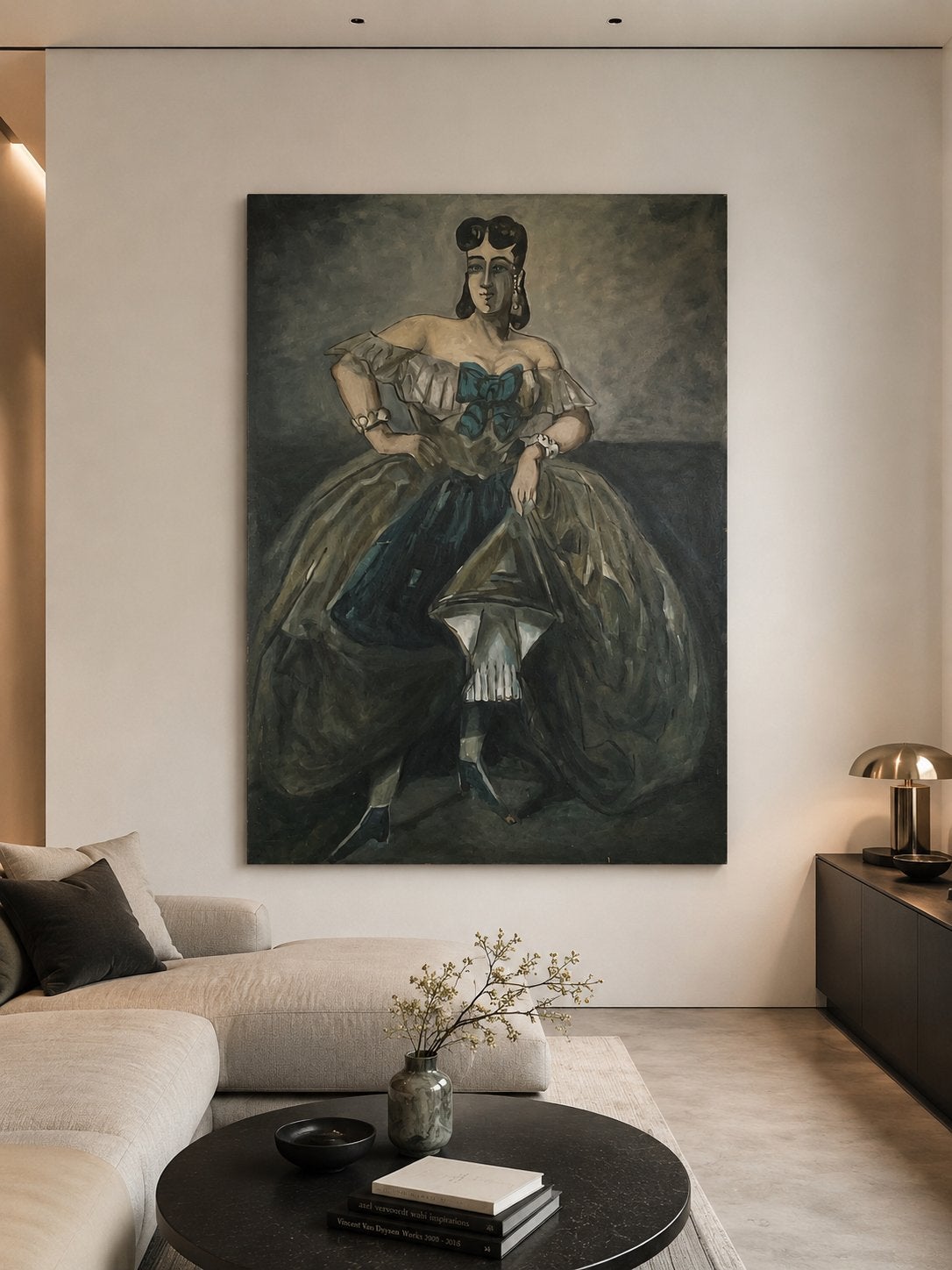 Indrukwekkend modernistisch schilderij – 200 x150 cm, Ophalen, Ingelijst, Doek