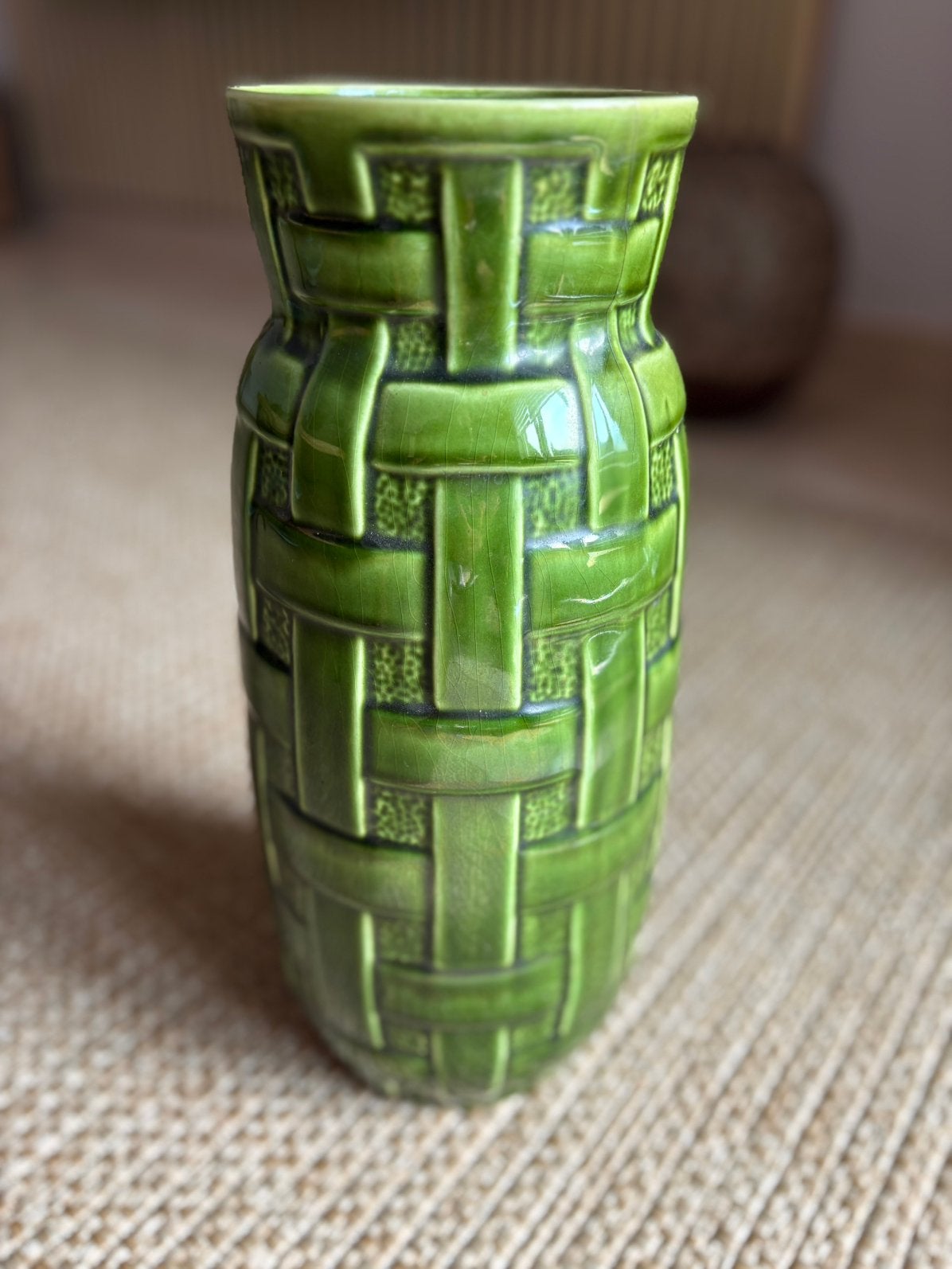 Vase ancien Boch Frères Keralux Belgium – La Louvière 50/60, Antiquités & Art, Enlèvement