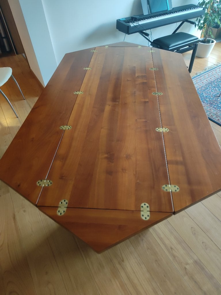 Belle table console extensible en bois massif, Enlèvement