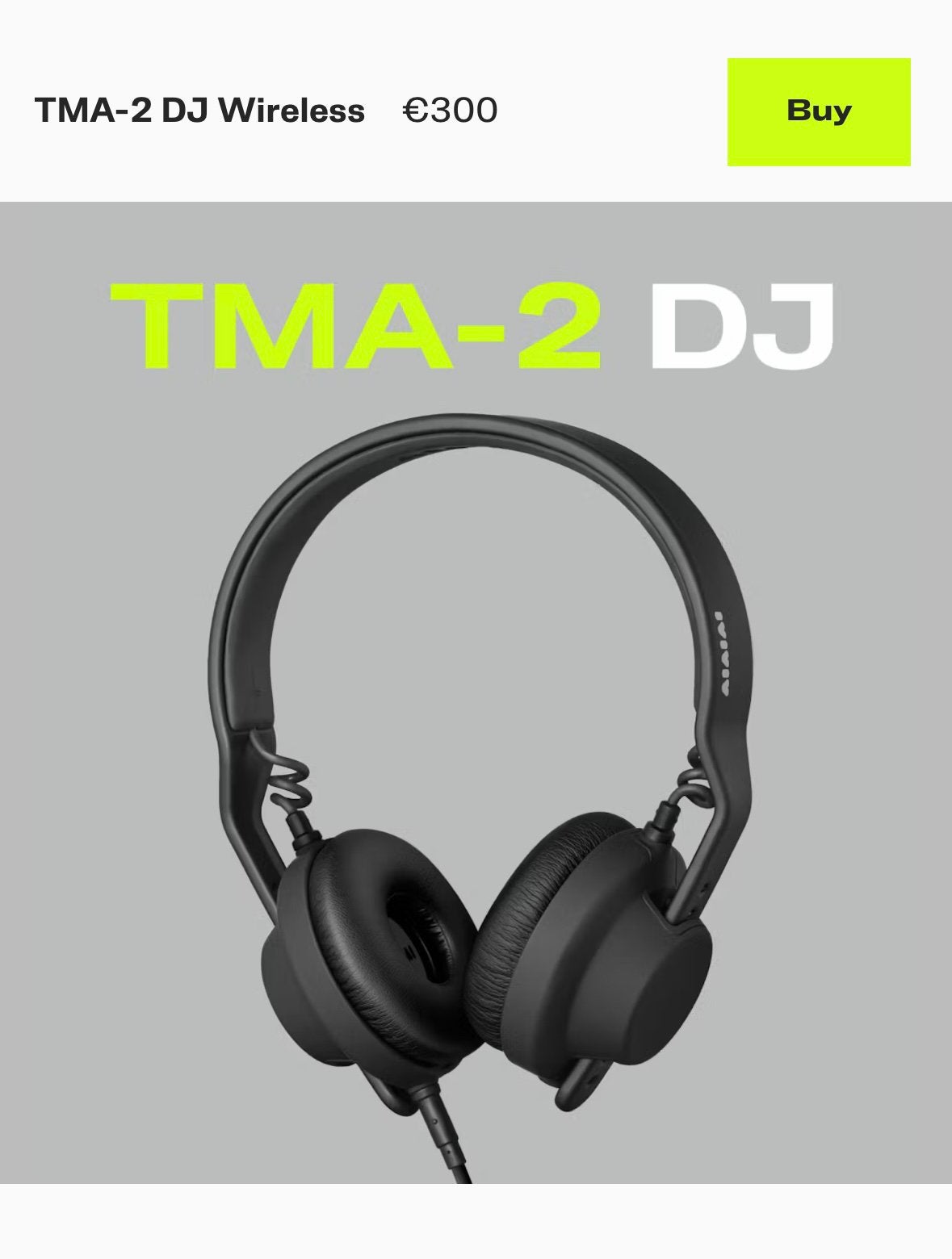 Casque AIAIAI TMA-2 DJ, Enlèvement, Comme neuf