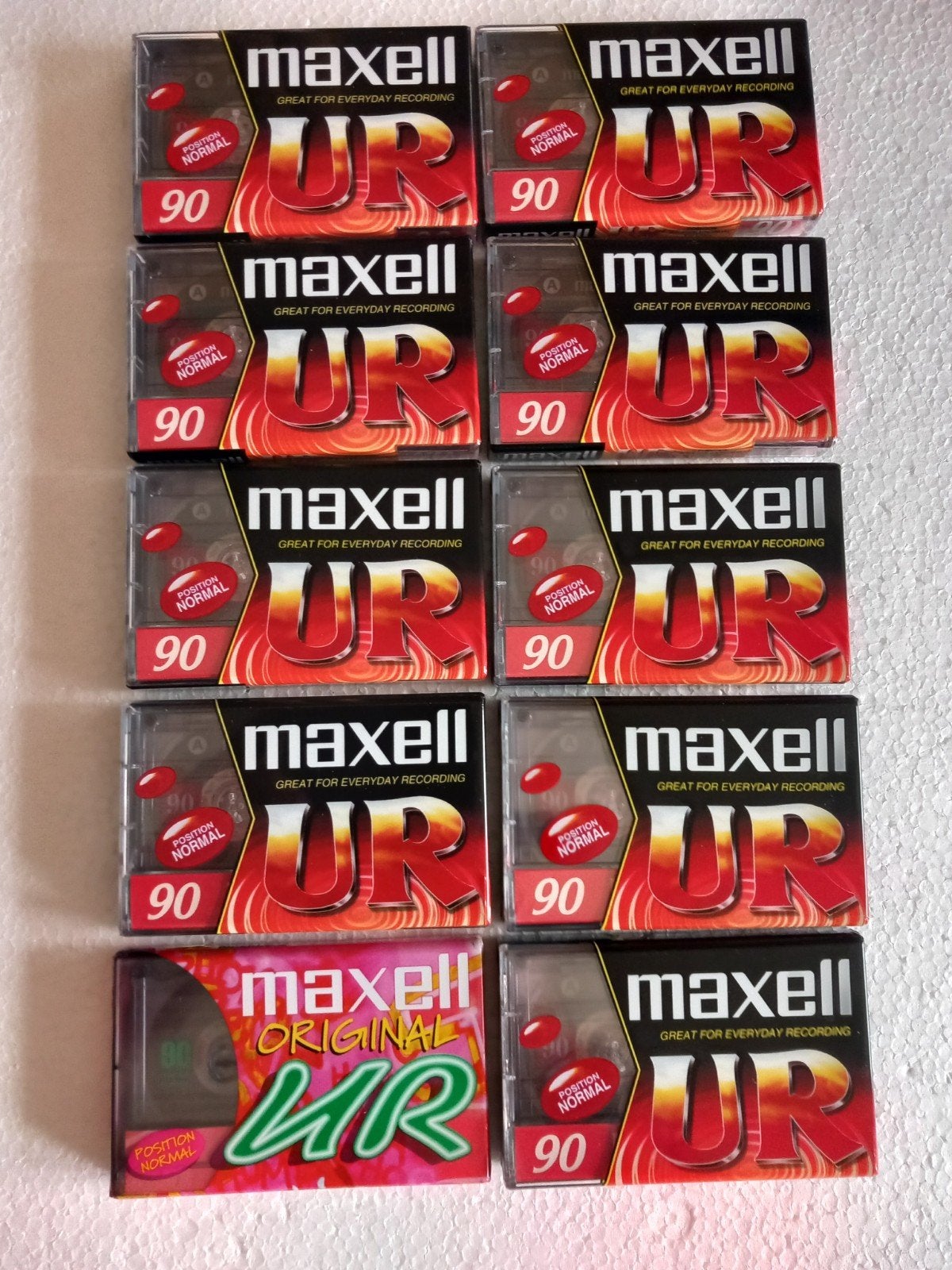 10 CASSETTE MAXELL UR - 90 MIN., Cd's en Dvd's, Ophalen of Verzenden