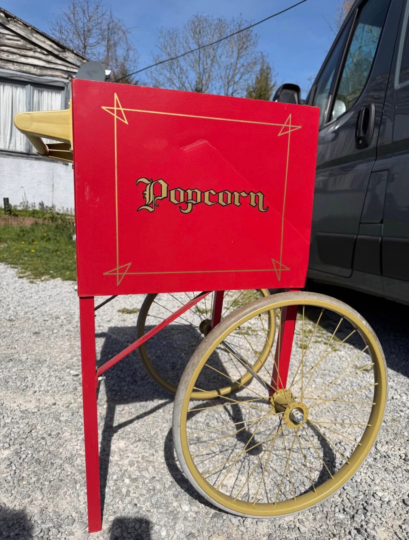 Chariot popcorn style forain vintage, Enlèvement, Comme neuf, Décoration