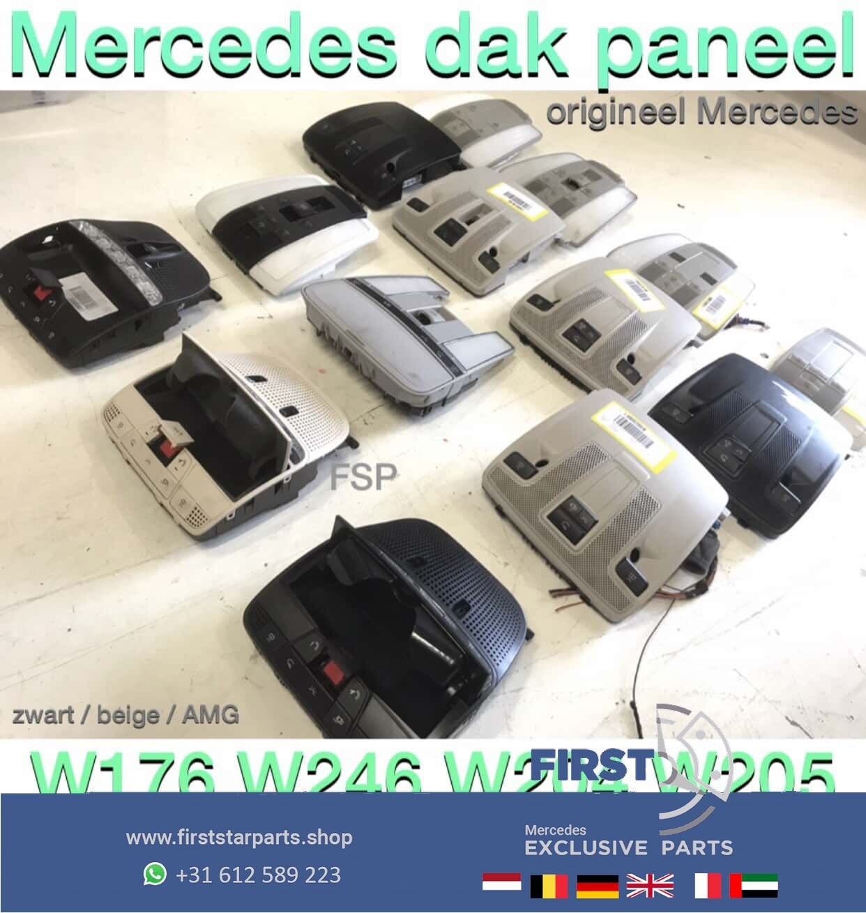 Dak bediening schakelaar Mercedes W176 W117 W246 W156 W204 W, -, Haillon arrière, Utilisé, -
