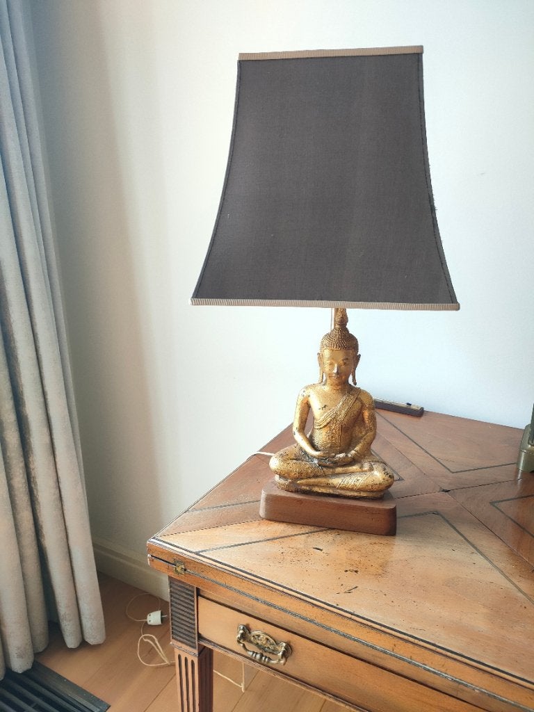 Lampe d'ambiance avec Bouddha, Maison & Meubles, Lampe d'ambiance, Autres culots, Avec prise, 55 cm