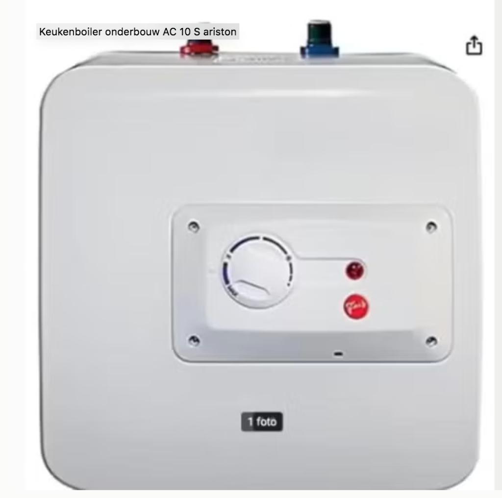 Keukenboiler onderbouw AC 10 S ariston, Ophalen