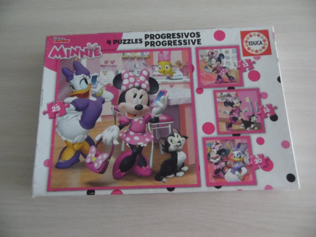 MINNIE DISNEY EDUCA PUZZEL 12,16,20, 25 STUKJES, Kinderen en Baby's, Speelgoed | Kinderpuzzels, Ophalen of Verzenden, 10 tot 50 stukjes