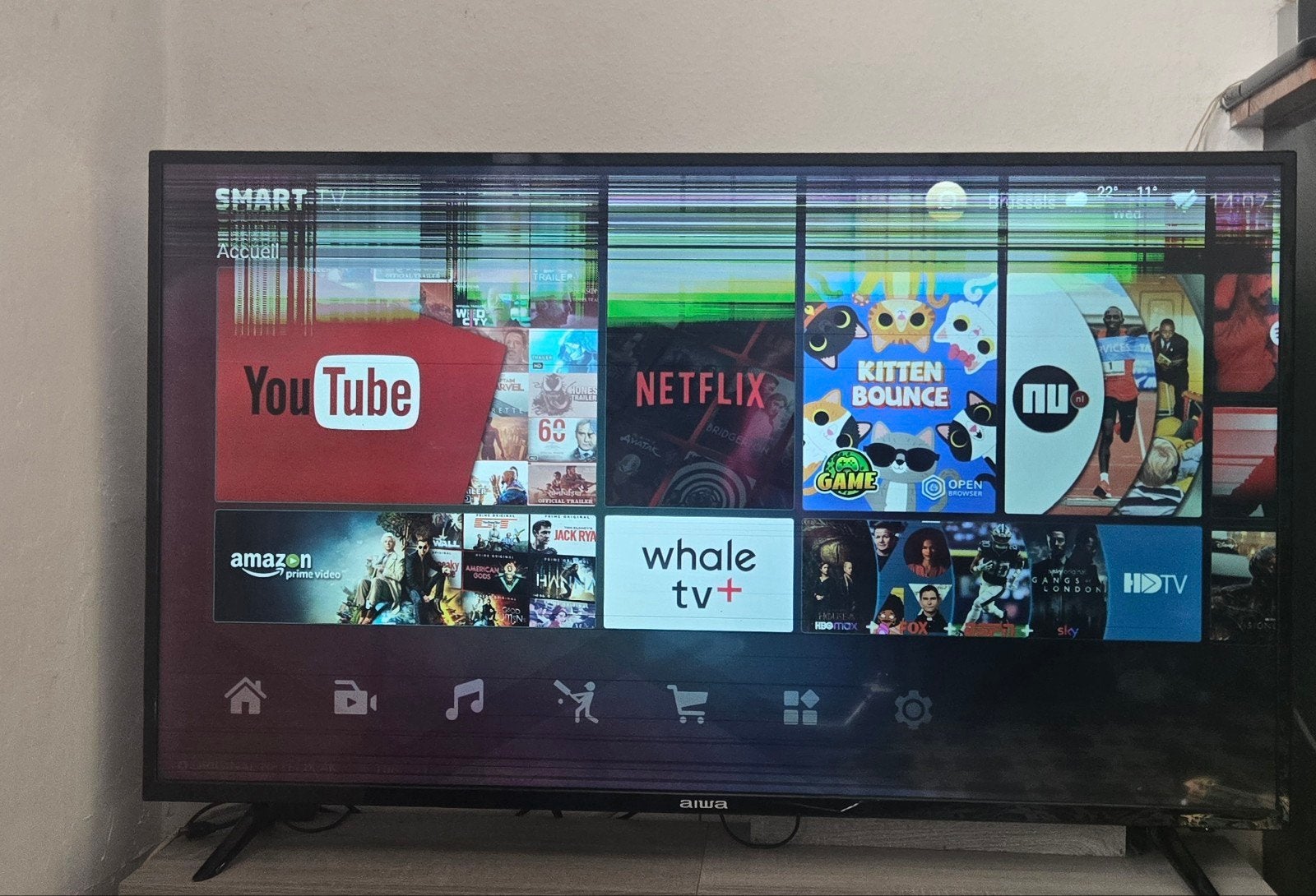 ecran plat Aiwa à réparer, TV, Hi-fi & Vidéo, Enlèvement