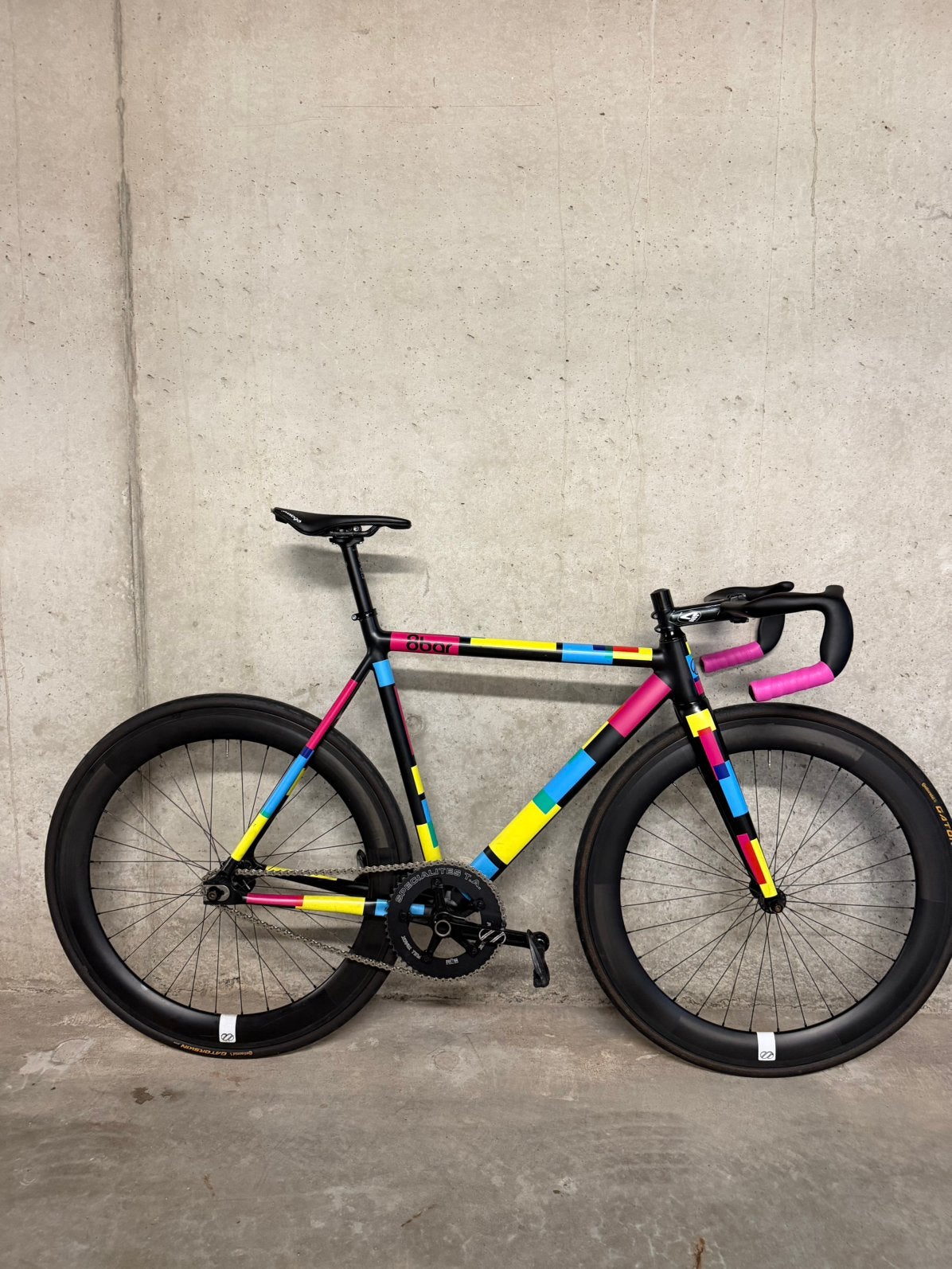 8 Bar pistefiets - baanfiets - criteriums, Ophalen, Gebruikt, Aluminium