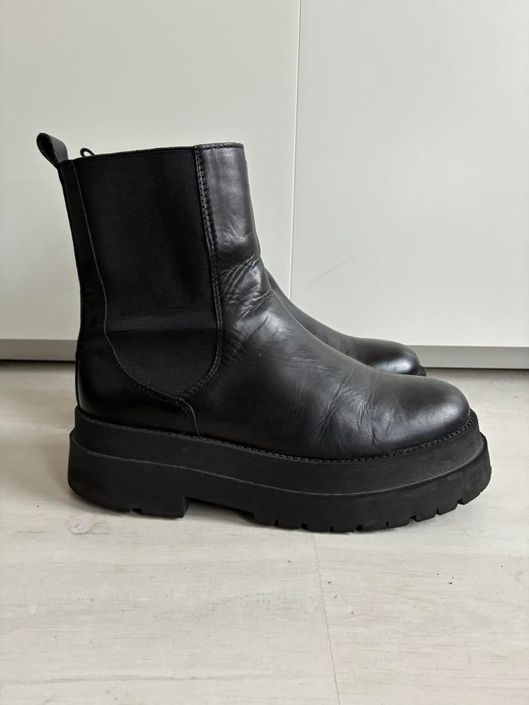 Costes leren Chelsea boots maat 41, Kleding | Dames, Zwart, Lage of Enkellaarzen, Ophalen of Verzenden, Gedragen