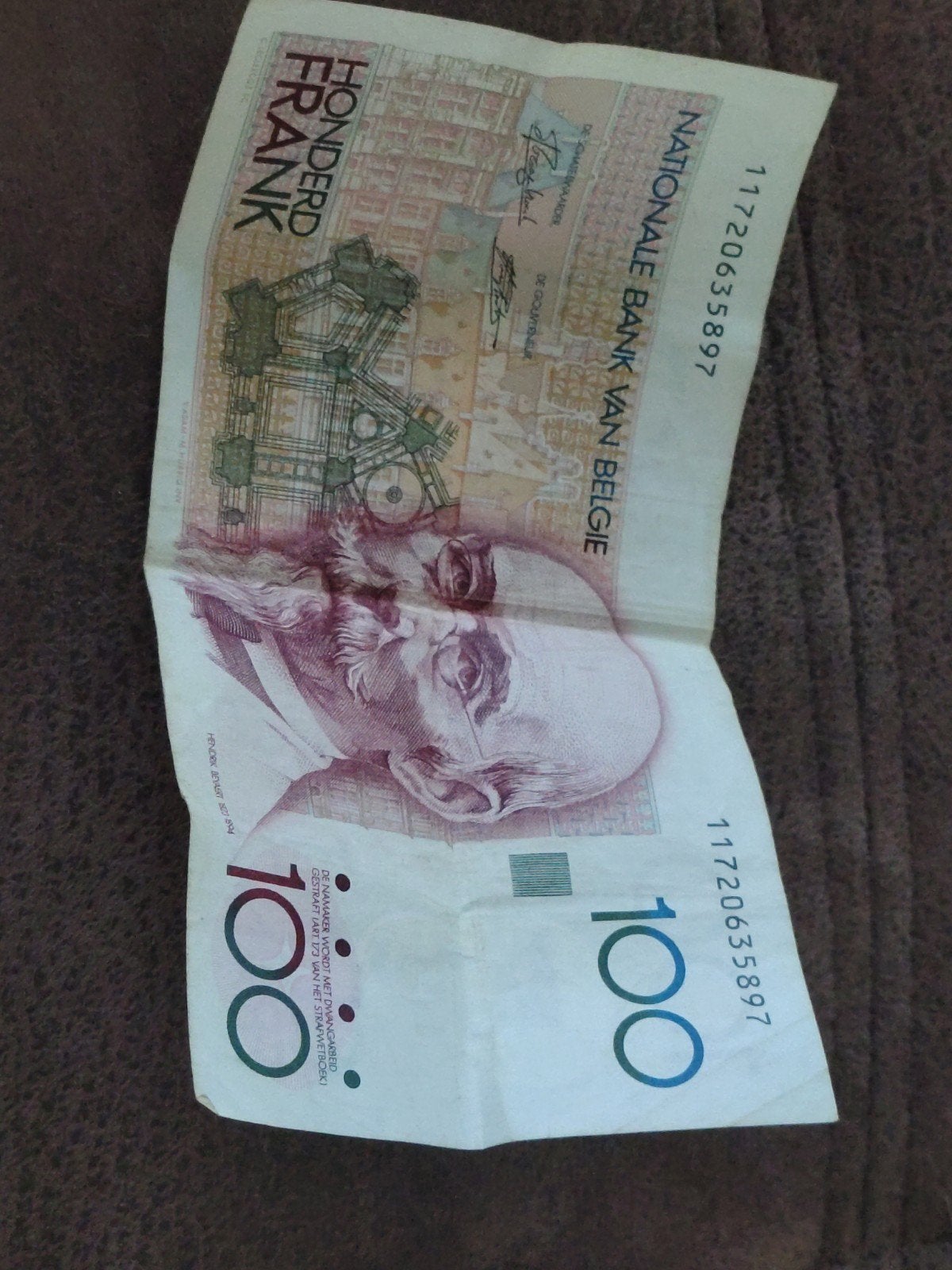 100 Belgische frank, Postzegels en Munten, Bankbiljetten | België, Ophalen of Verzenden