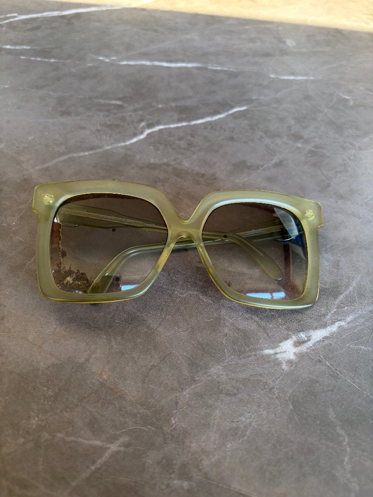 Vintage Silhouette zonnebril model 598 – jaren 70, Autres marques, Enlèvement ou Envoi, Vert, Utilisé