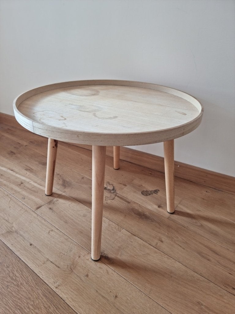 Table basse en bois, Rond, Moins de 55 cm, Enlèvement, Utilisé