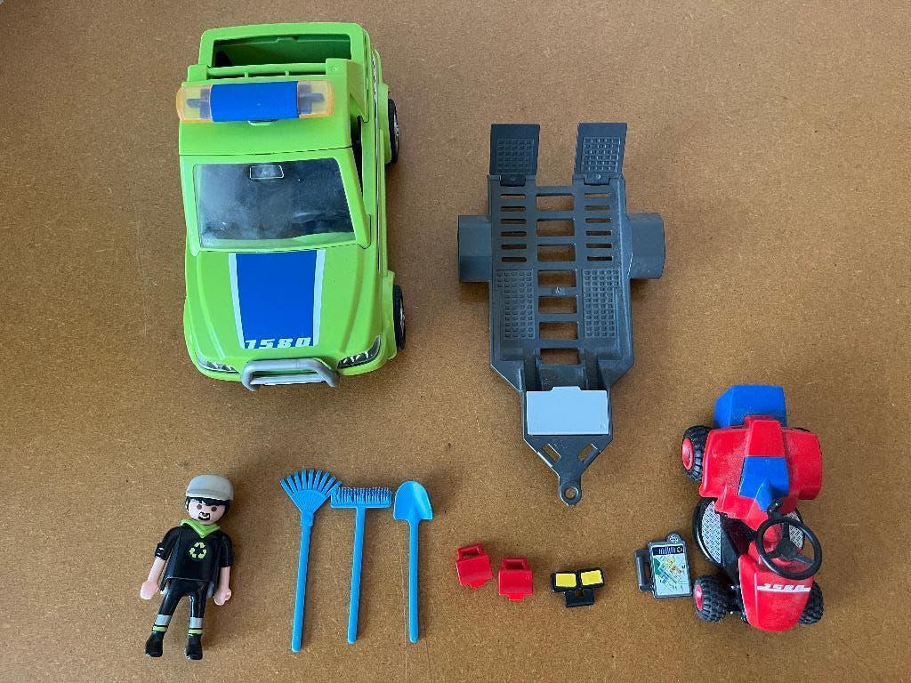 Playmobil City Action - 6111 - Voertuig & grasmaaier, Ophalen, Gebruikt, Complete set