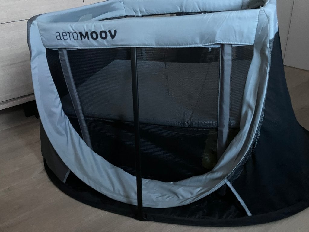 AERMOOV reisbedje, Ophalen, 85 tot 100 cm, Zo goed als nieuw, Minder dan 140 cm
