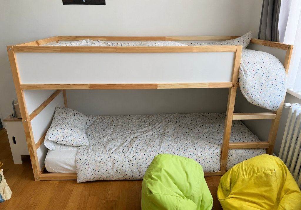 IKEA KURA omkeerbaar bed 90x200 cm - Goede staat, Ophalen, Gebruikt, 200 cm, 90 cm