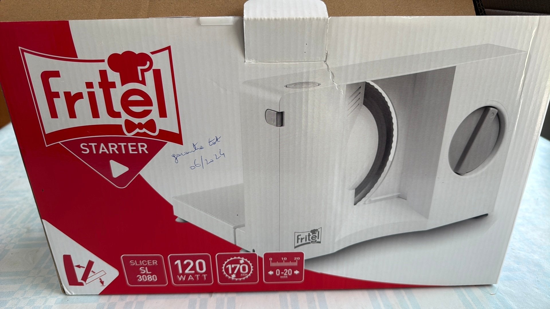 Machine de découpe Fritel Slicer SL 3080, Autres marques, Trancheuse, Comme neuf, Enlèvement
