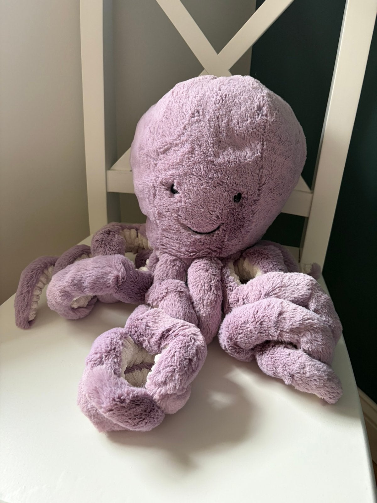 Jellycat knuffel Maya octopus, Enfants & Bébés, Jouets | Peluches, Jellycat, Enlèvement ou Envoi, Violet, Comme neuf