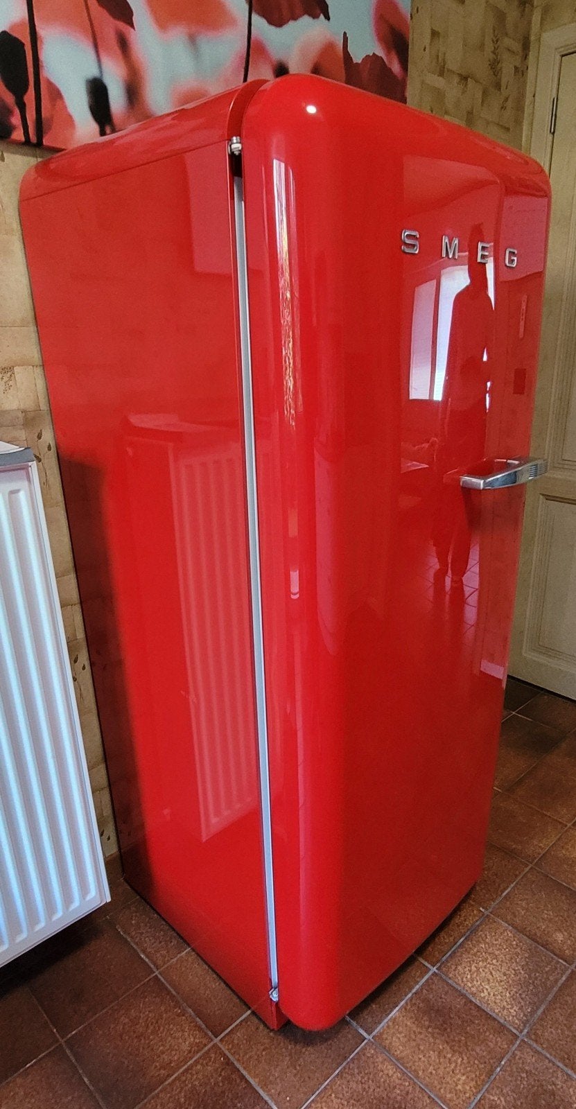 Smeg ijskast met vriesvak, Elektronische apparatuur, Koelkasten en IJskasten, Ophalen, Met vriesvak
