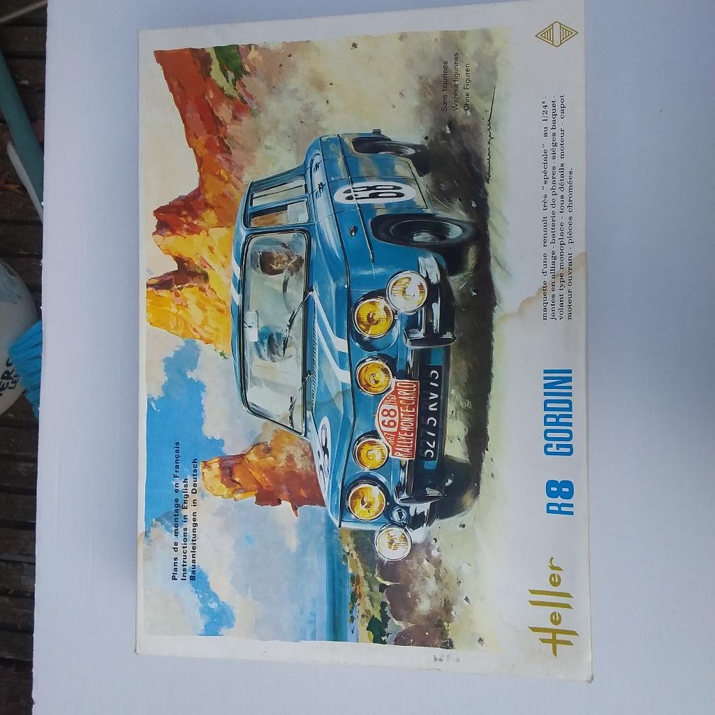 Heller bouwpakket kit renault 8 gordini, Antiek en Kunst, Ophalen of Verzenden