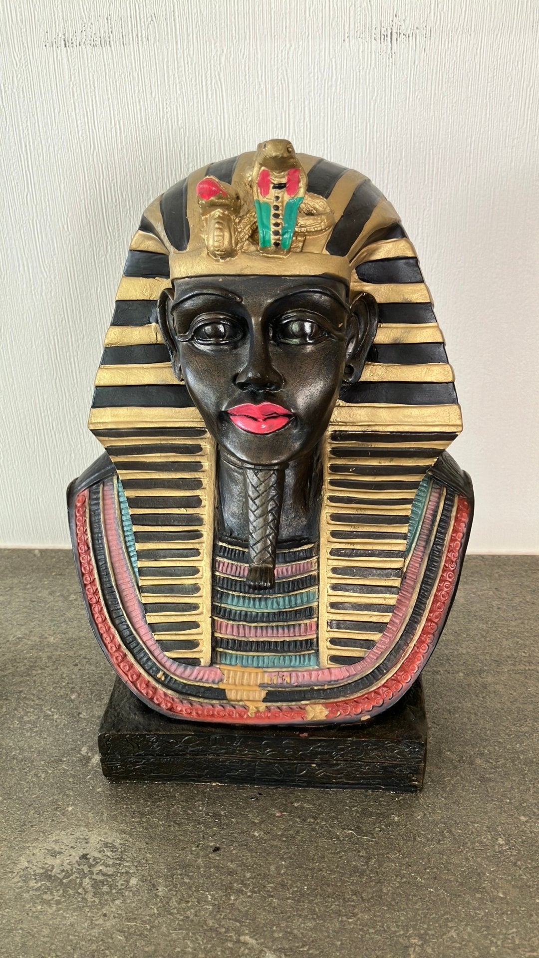 Toetanchamon buste – Egyptische decoratie – 33 cm, Huis en Inrichting, Woonaccessoires | Boeddhabeelden, Ophalen, Zo goed als nieuw