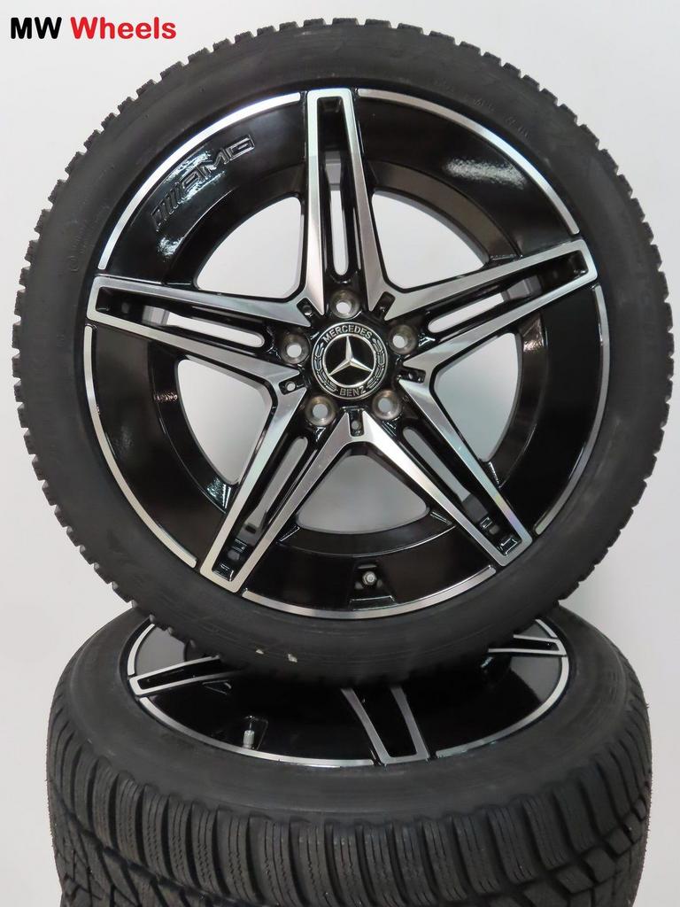 Mercedes C klasse W206 AMG 18 inch velgen winterbanden nieuw, 18 inch, Gebruikt, -, -