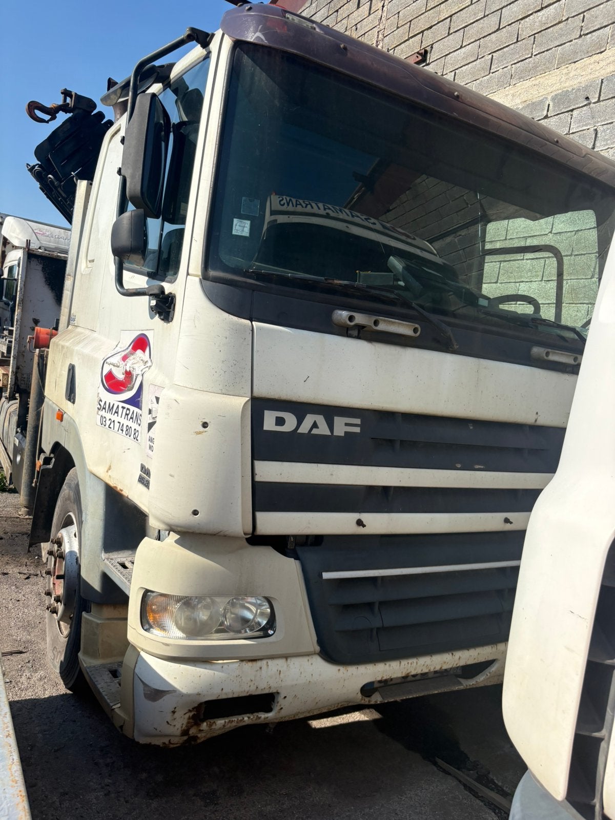 2X daf plateau grue palfinger pk 27002 export, Enlèvement ou Envoi