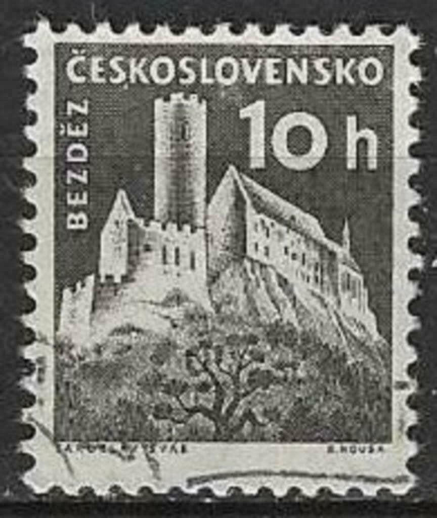 Tchécoslovaquie 1960 - Yvert 1069 - Châteaux - Bezdes (ST), Envoi, Affranchi