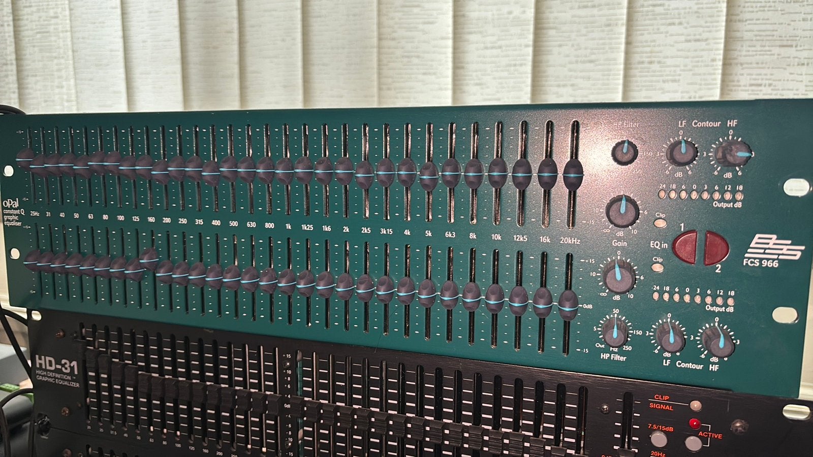 BSS FCS 966 Equaliseur audiophile hi-fi, studio, Audio, Tv en Foto, Ophalen, Zo goed als nieuw, Audio