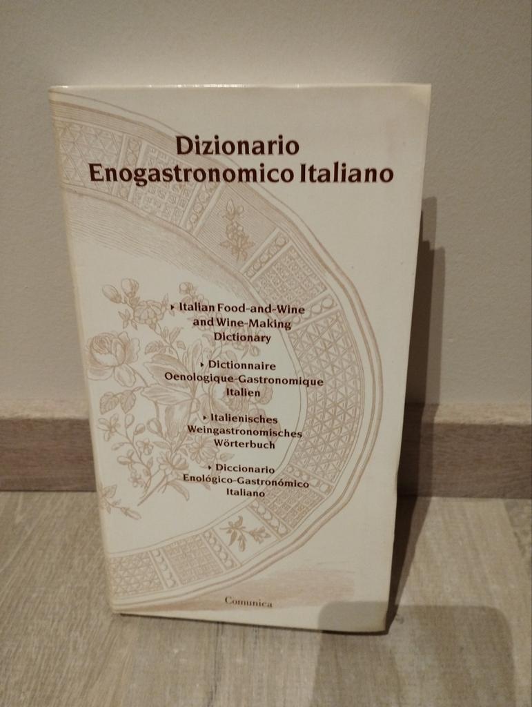 Dictionnaire italien de la gastronomie, du vin et de la vini, Enlèvement ou Envoi, Comme neuf