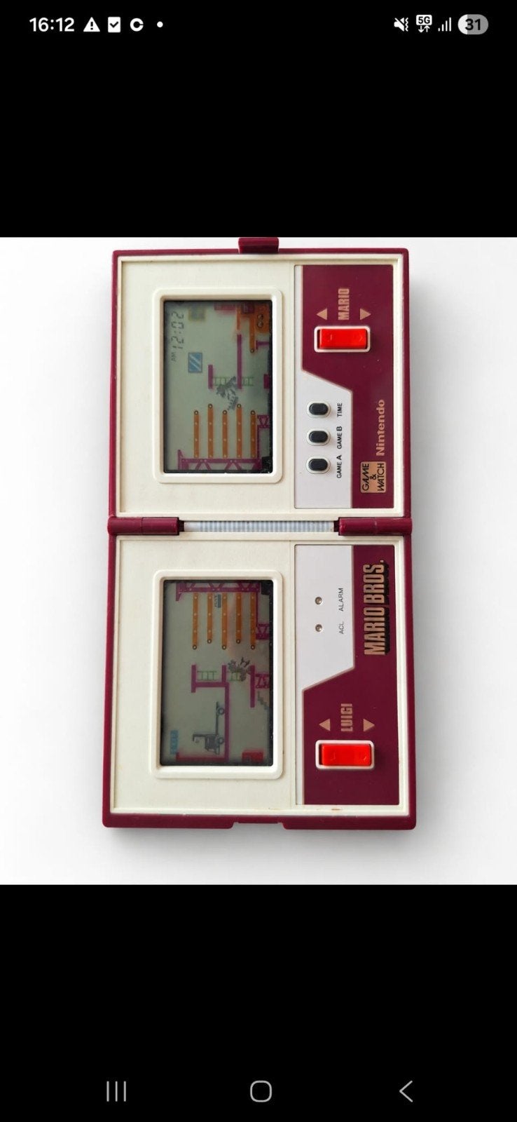 Nintendo game &watch super mario bros mw-56 1983, Enlèvement ou Envoi