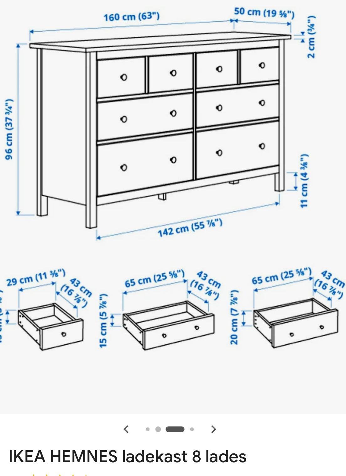 Gratis Hemnes ladekast, Maison & Meubles, Armoires | Commodes, Enlèvement, Utilisé