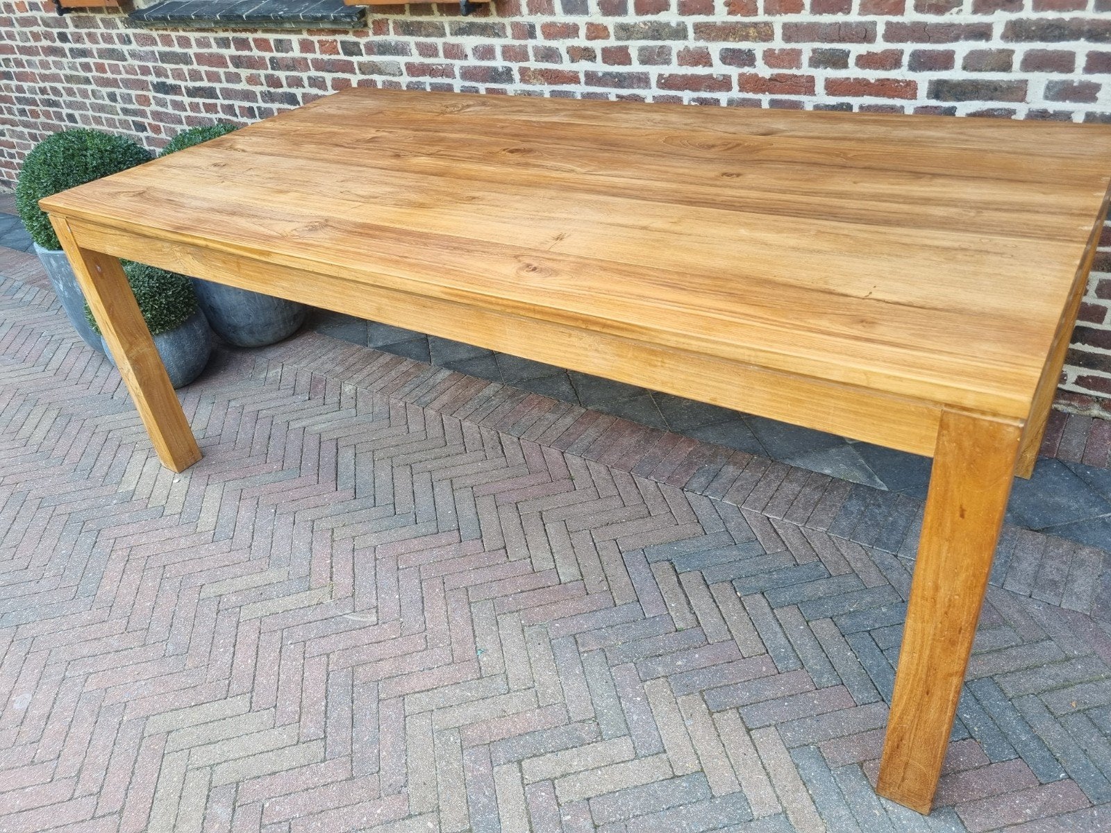 Art de la table à manger en teck., Teck, Landelijk modern, ., Comme neuf