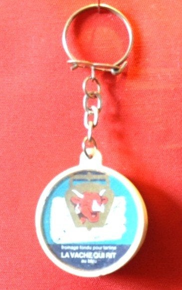 porte clé vintage vache qui rit au bleu (2), Verzamelen, Sleutelhangers, Ophalen of Verzenden, Gebruikt, Merk