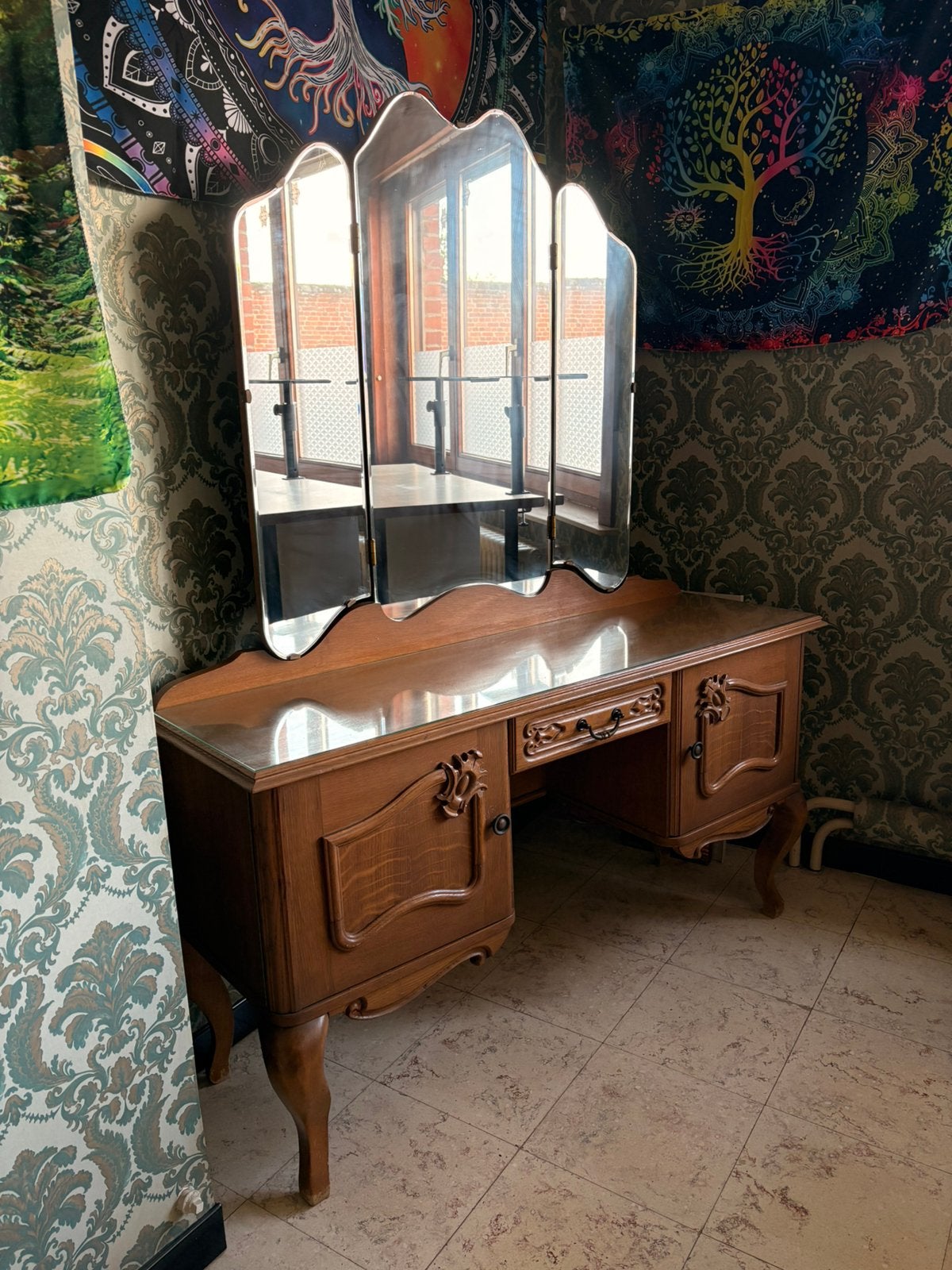 Armoire à dressing, armoire de toilette, armoire maquillage, Comme neuf, 100 à 150 cm, Bois, 150 à 200 cm