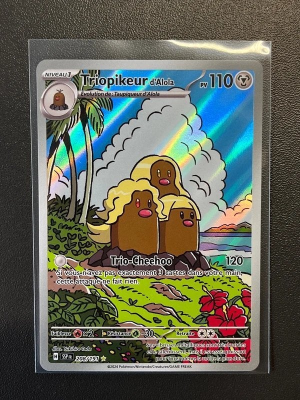 Triopikeur d’alola 208/191 FR (carte Pokémon), Hobby & Loisirs créatifs, Enlèvement ou Envoi, Comme neuf, Cartes en vrac