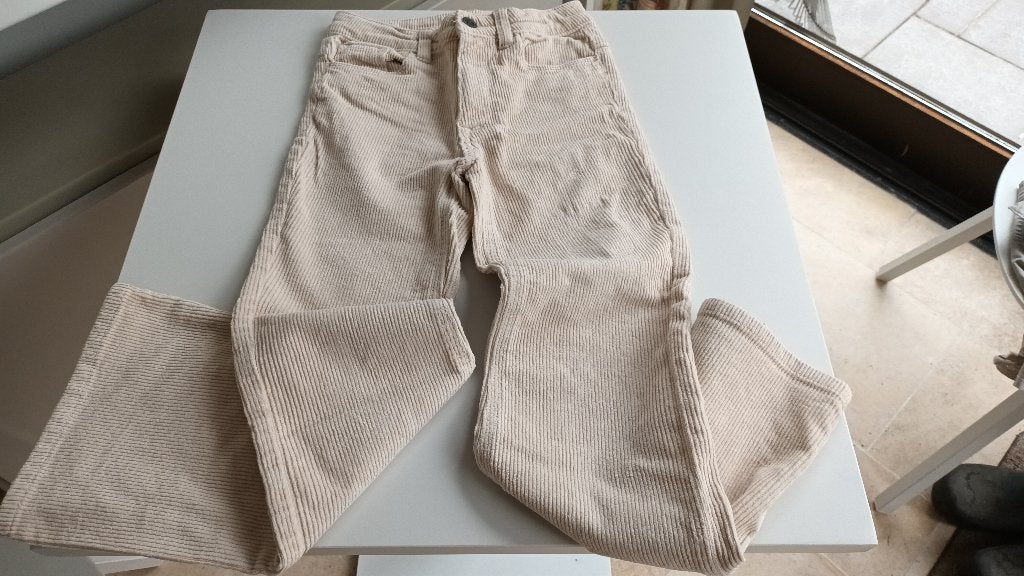 broek - Maat 140 - ribfluweel, Broek, Meisje, Ophalen of Verzenden, Zo goed als nieuw