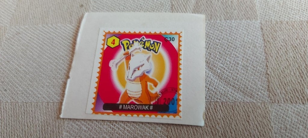 pokemon postzegel zeldzaam gelimiteerd Marowak, Ophalen of Verzenden, Nieuw, Overige typen